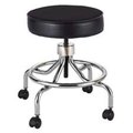 Safco Safco Products Company SAF3432BL Lab Stool- Low Base w-Screw Lift- 23in.x23in.x17in.-25in.- Black SAF3432BL